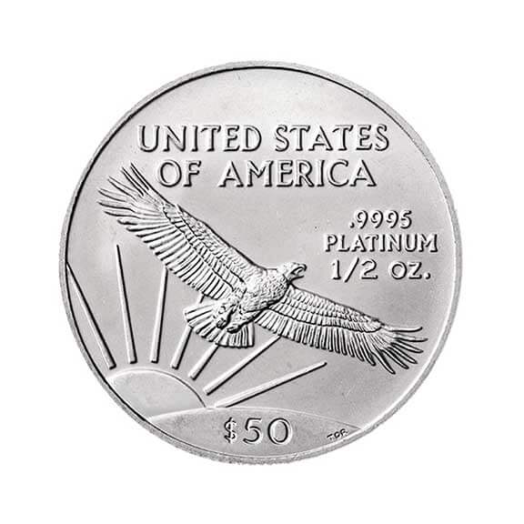 American Platinum Eagle 1/2 oz (Random Year) - Image 2