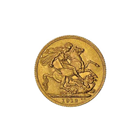British Gold Sovereign Back