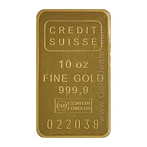 Credit Suisse Gold Bar 10 oz