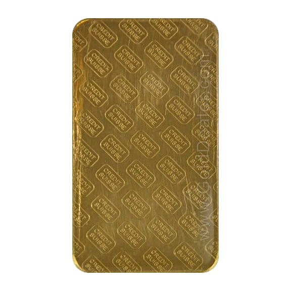 Credit Suisse Gold Bar 10 oz Back