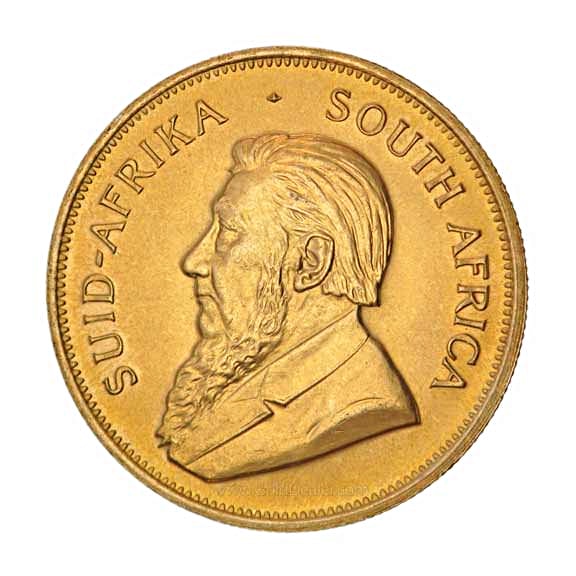 South African Gold Krugerrand 1 oz Back