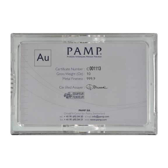 PAMP Suisse Gold Bar 10 oz