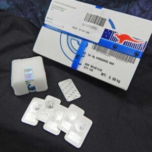 Australian Silver Kangaroo 1 oz Bar