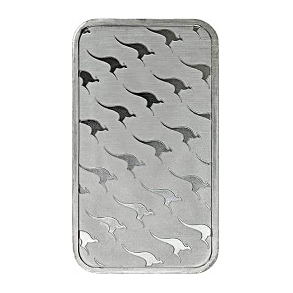 Australian Silver Kangaroo 1 oz Bar Back