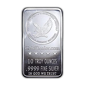 10 oz Silver Bar American Freedom