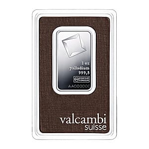 Valcambi Suisse Palladium Bar 1 oz