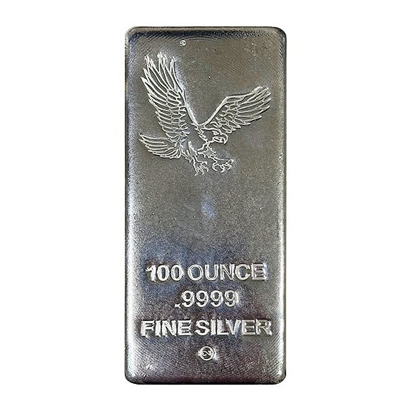 Eagle 100 oz Silver Bar